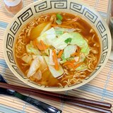 お野菜ざざざと炒めてどかして茹でてドタバタラーメン